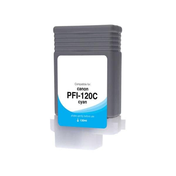 Wf Non-OEM New Cyan Wide Format Ink Cartridge for Canon PFI-120 WCPFI120C - main
